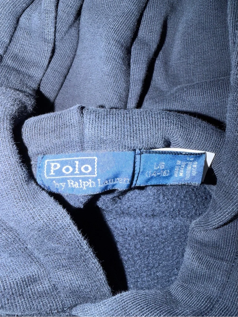 Ralph Lauren Yankees Navy Hoodie size LG Big Kids 14/16